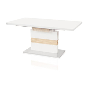 Mesa de comedor extensible Merit Cambria - Blanco