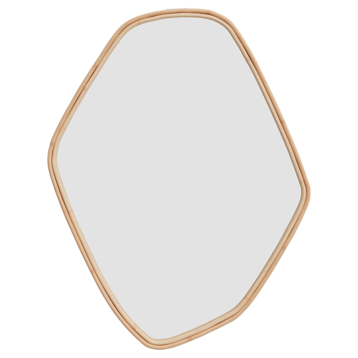 Miroir organique en rotin 76,5x53 cm - Tseri
