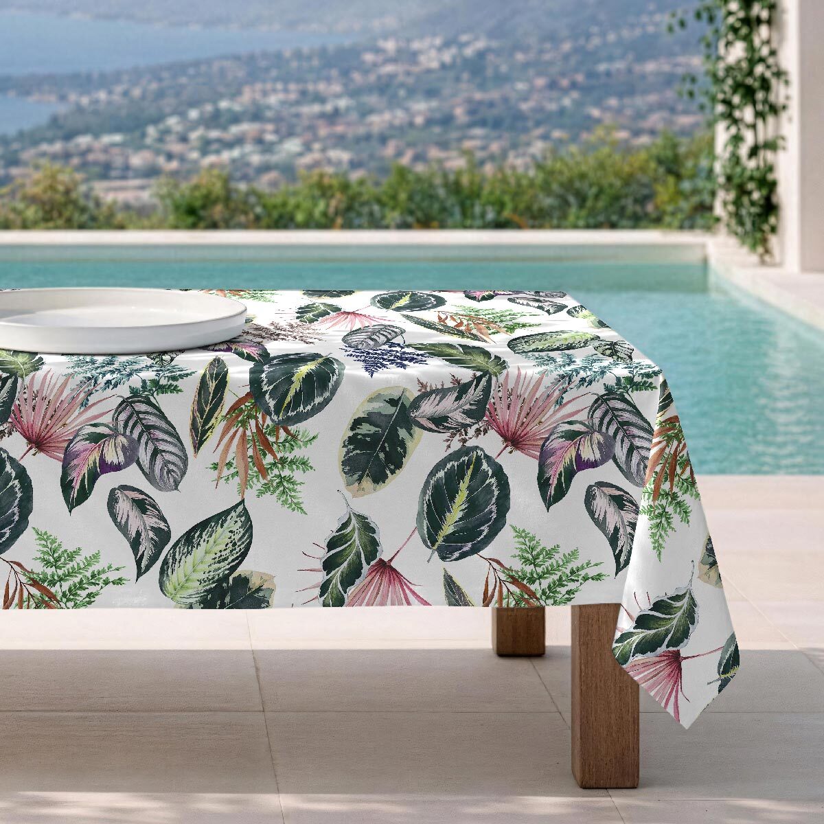 Mantel antimanchas Tropalm - 100% algodón -