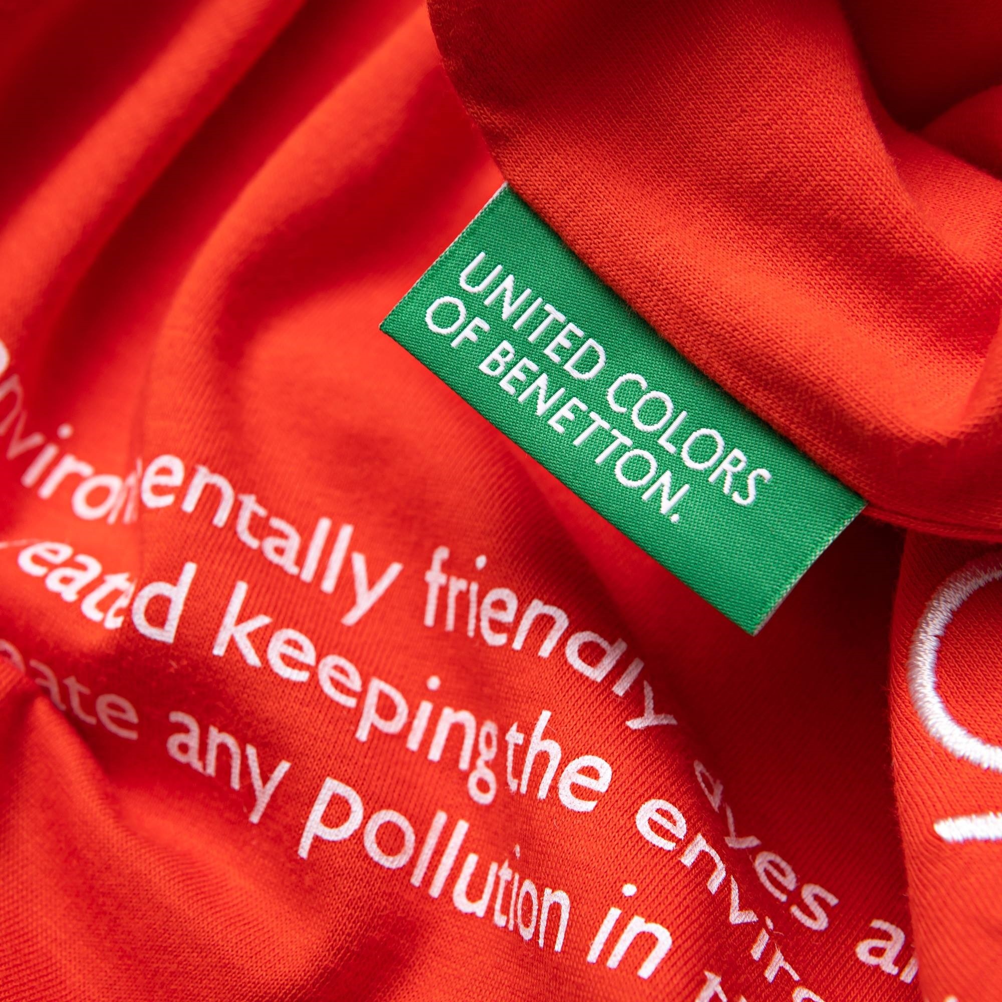 Set 2pc cama (funda nórdica 135x200cm + funda de almohada 80x80cm) 140gsm 100% algodón rosa united in green benetton