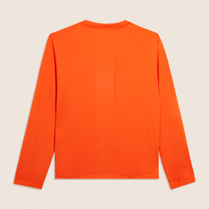 T-shirt Uomo Manica Lunga in Tessuto Tecnico con inserto mesh