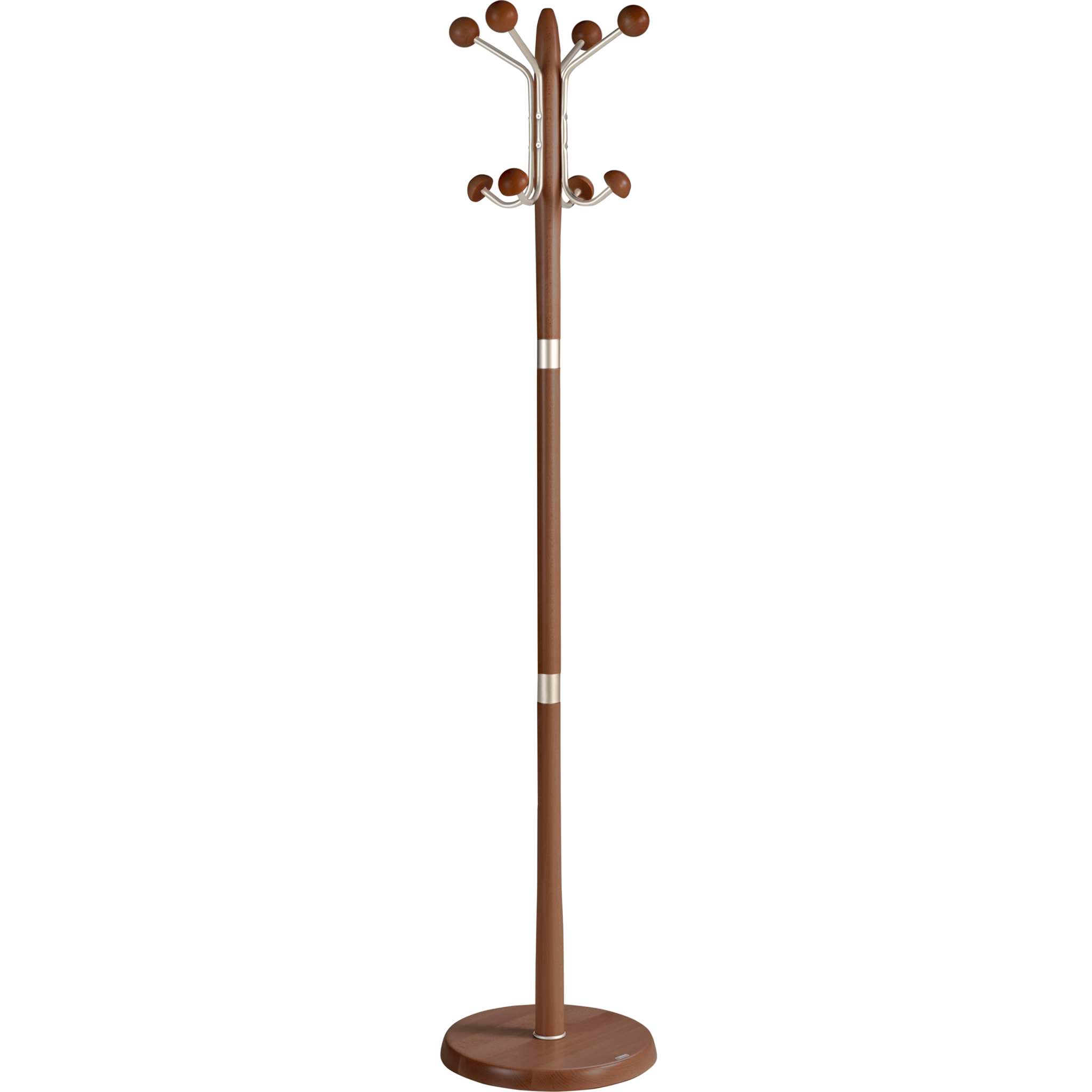 Perchero Menorca madera haya nogal 180x37x37 cm