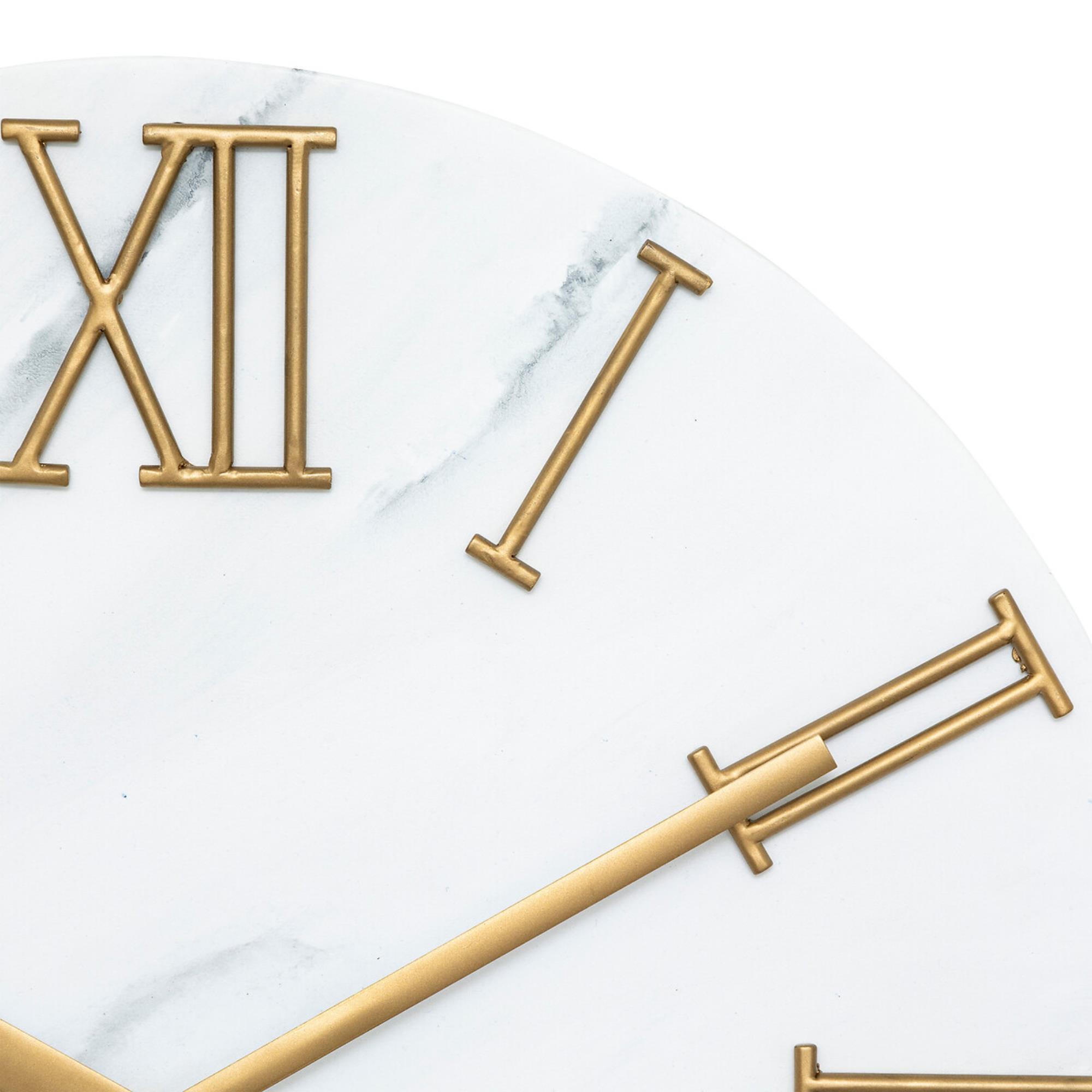 Reloj Alisha diámetro 56 cm metal efecto mármol