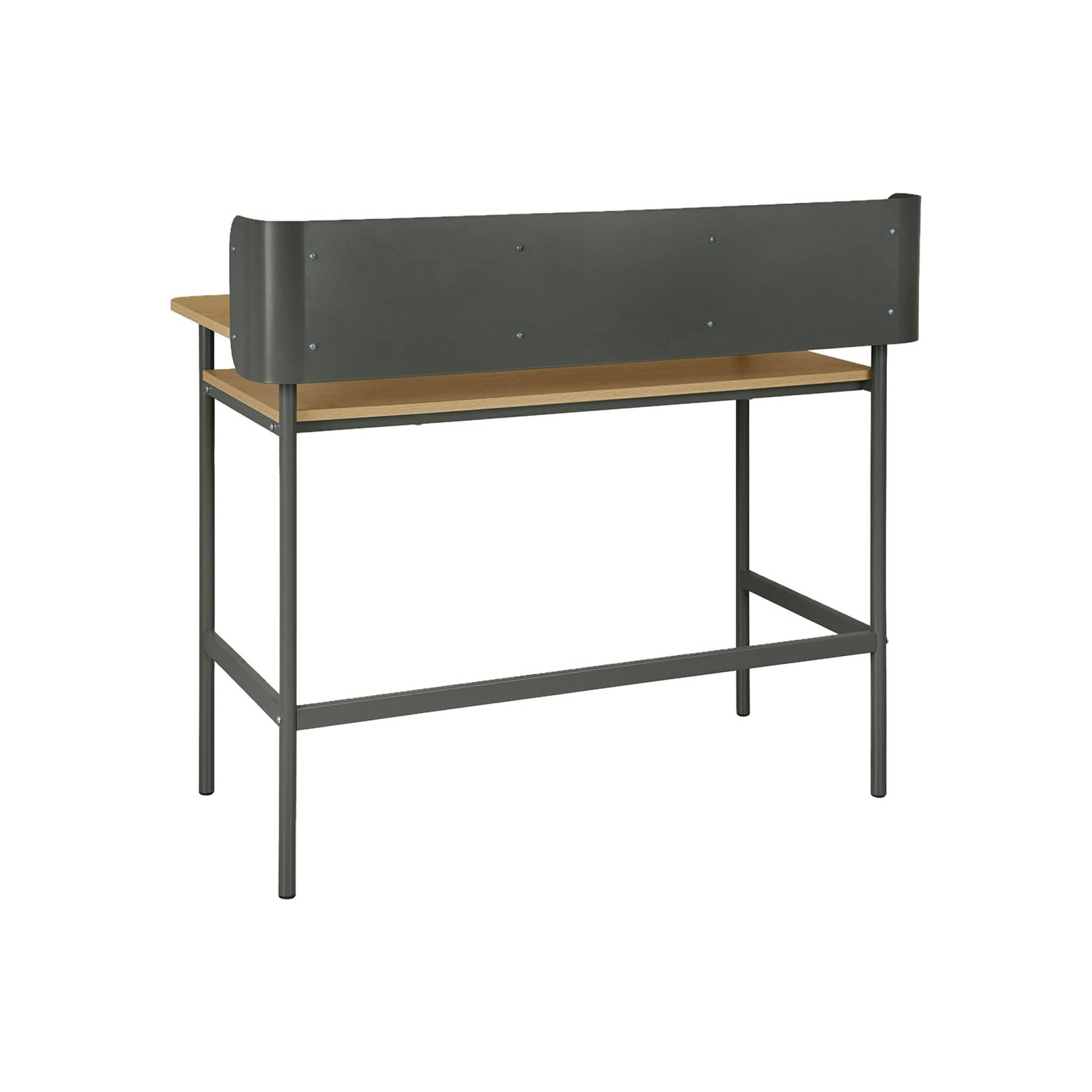 Bureau métal et décor bois 3 niches MOLTO