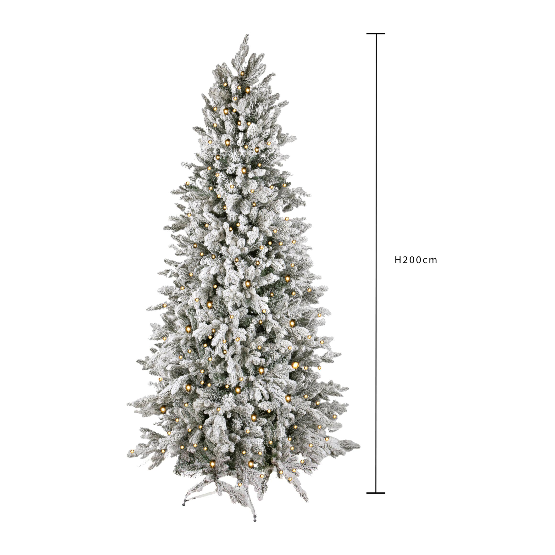 200 ab.cervino med con neve 450 led 746/t - Pezzi 1 - VERDE - Bianchi Dino SpA