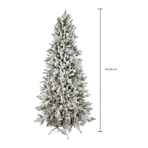 200 ab.cervino med con neve 450 led 746/t - Pezzi 1 - VERDE - Bianchi Dino SpA
