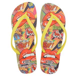 Chanclas de playa ,Printed Pop Art