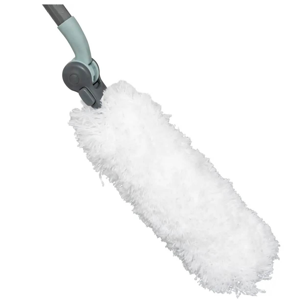 Plumeau orientable avec manche téléscopique gris H135cm