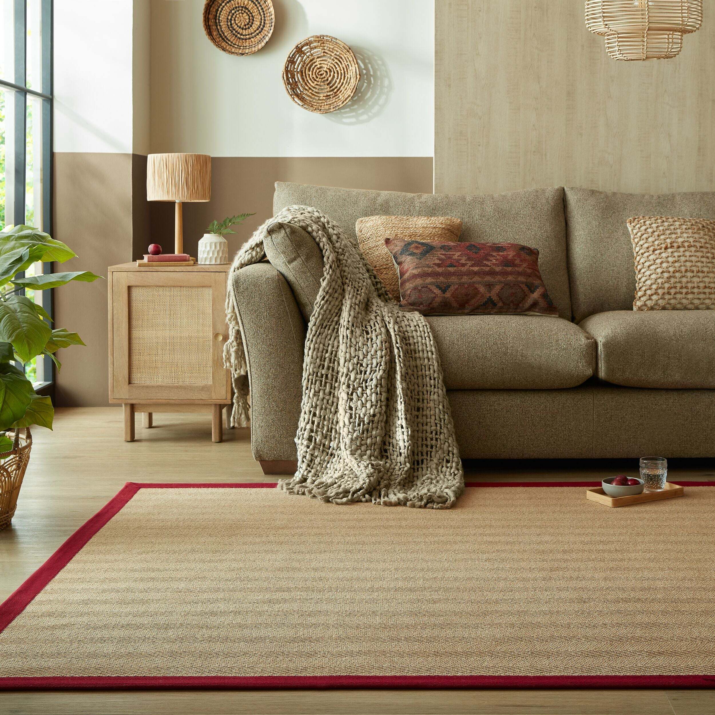 Tapis antiderapant en jute KIRA