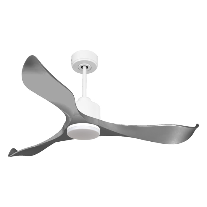 Ventilador de techo Reversible Termostato Dimable Wifi Motor DC Techos Inclinados Mando a Distancia Luz tres tonos Memoria TrawanganD132C03LED64935 PURLINE