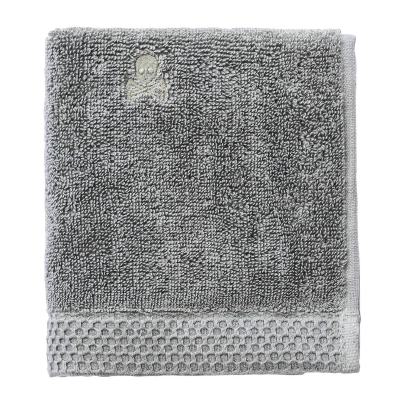 Juego de toallas nidus (30x50cm + 50x100cm + 90x150cm) 100% algodón en color verde agave con logo bordado scalpers home