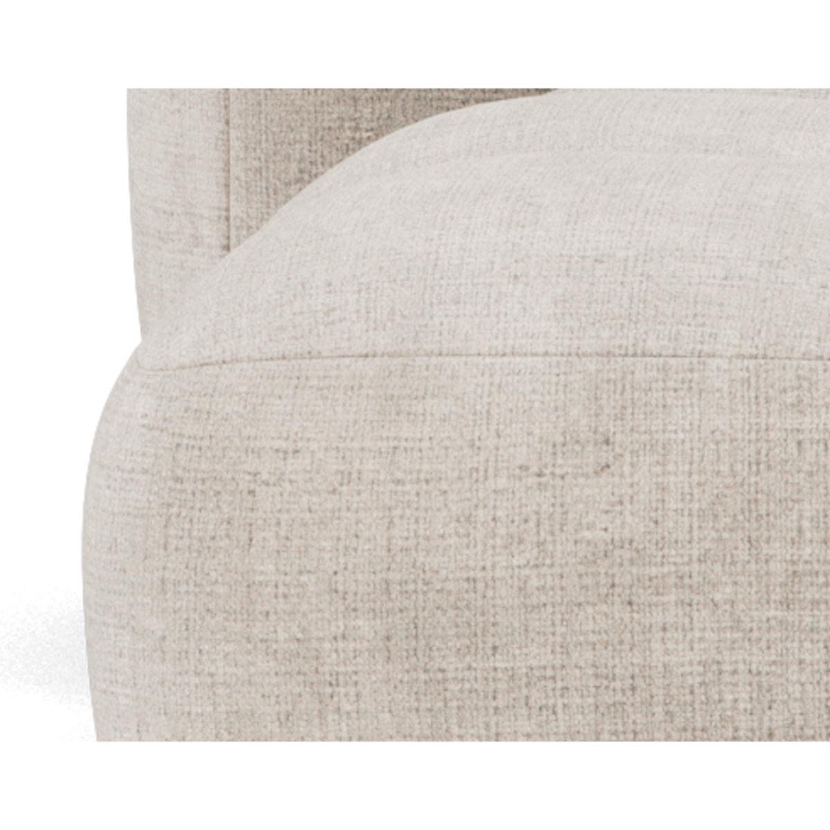 Grace - canapé modulable d'angle réversible 4 places en velours texturé - Beige