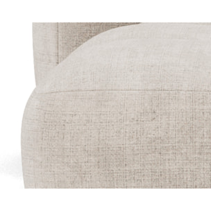 Grace - canapé modulable d'angle réversible 4 places en velours texturé - Beige