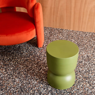 Table d'appoint, bout de canapé, table de chevet métal Ø32 x H42cm MADI