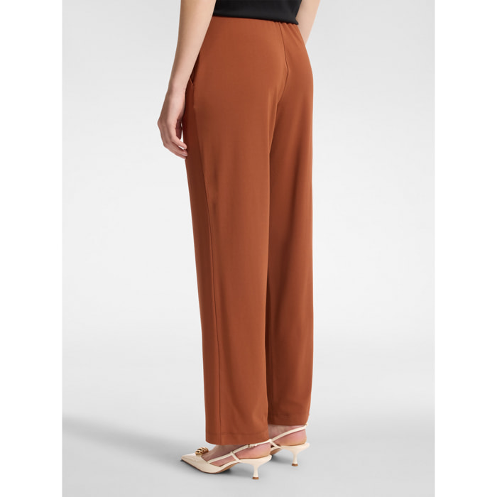 Elena Mirò - Pantaloni pull on - Marrone