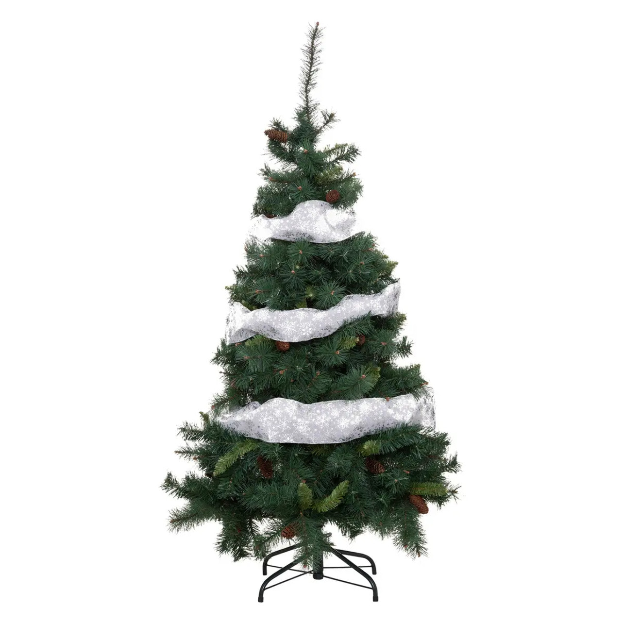 Guirlande de Noël Ruban Flocons 12 cm x 5 m