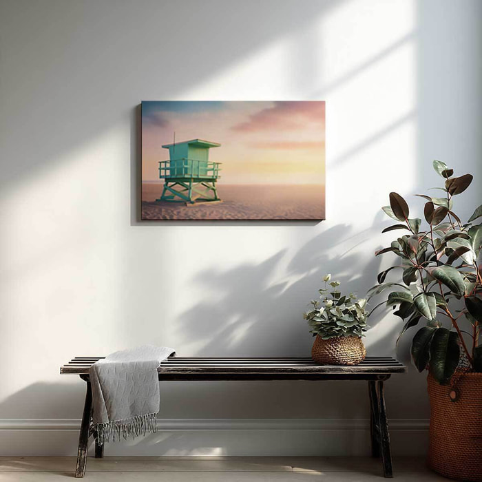 Tableau mer et plage Secours de Malibu Toile imprimée