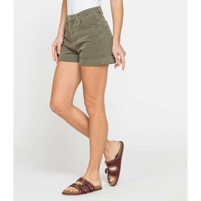 SHORT IN BULL DENIM STRETCH