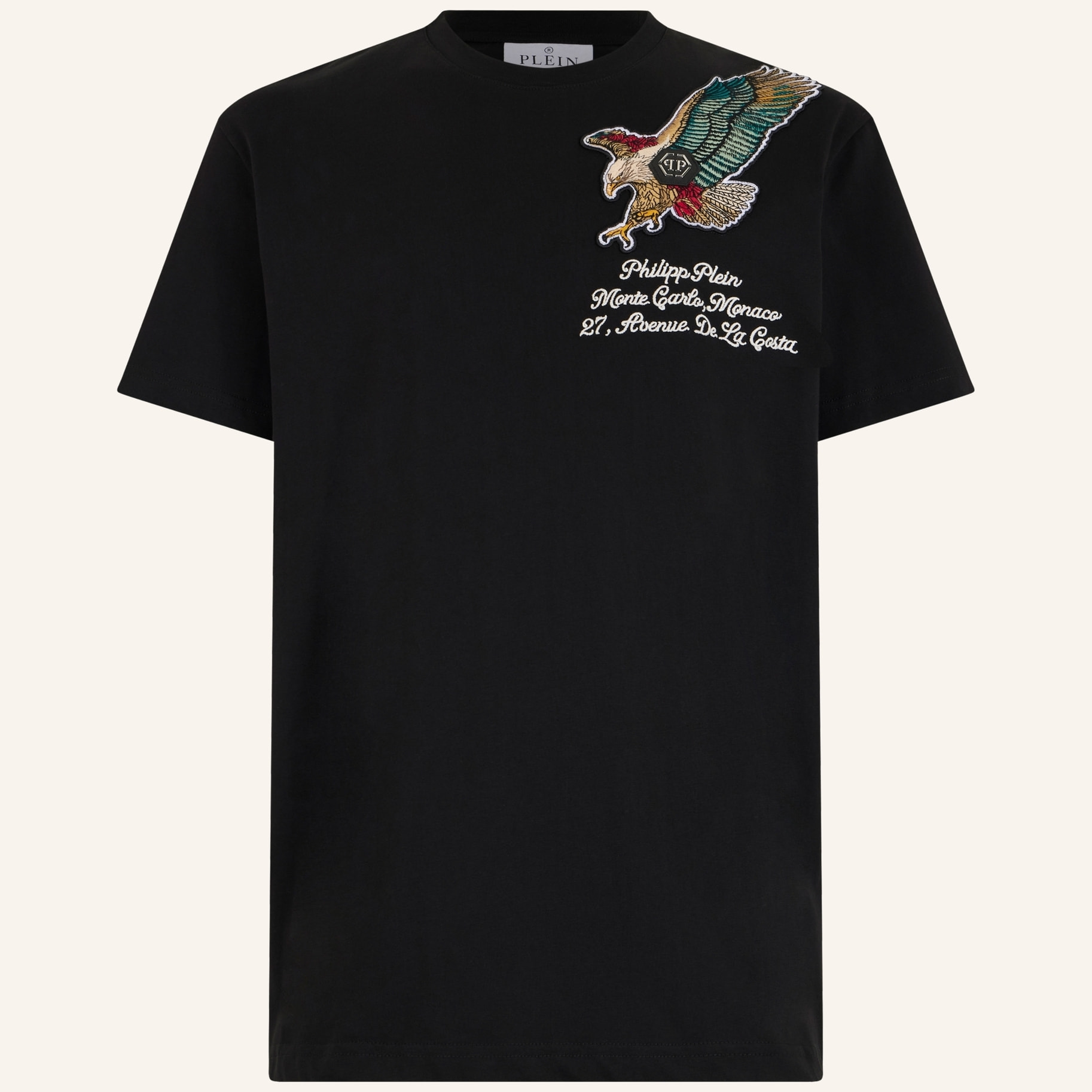 PHILIPP PLEIN Round Neck T-Shirt Eagle Montecarlo
