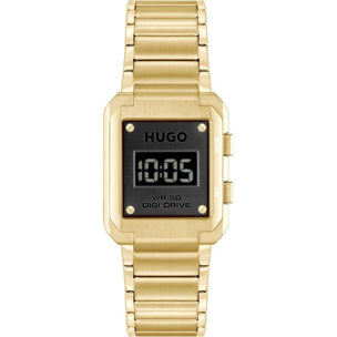 Reloj Hugo 1530359 Unisex Digital Cuarzo con Correa de Acero inoxidable