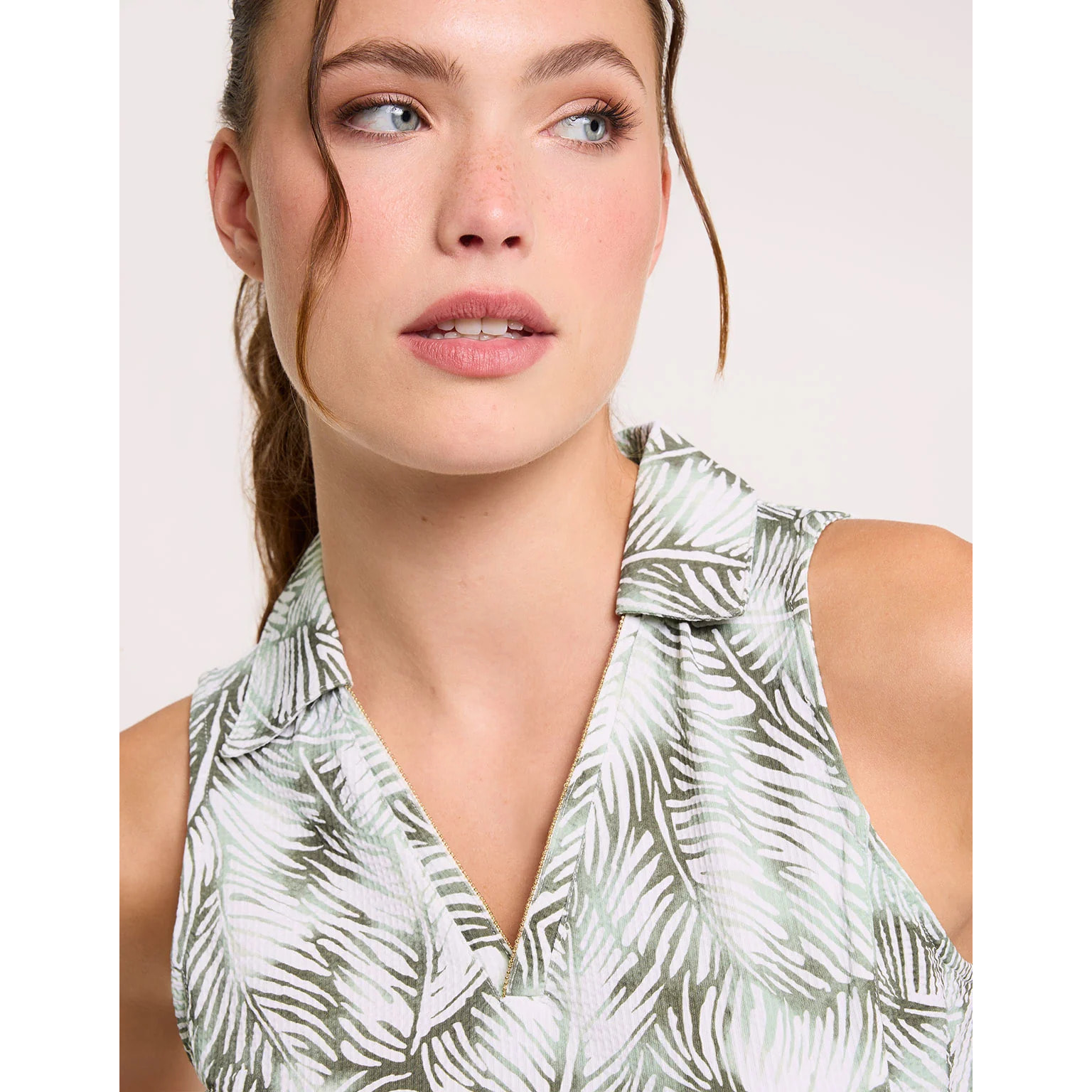 Vestido Polo Corto Verde Tropical - Ditara