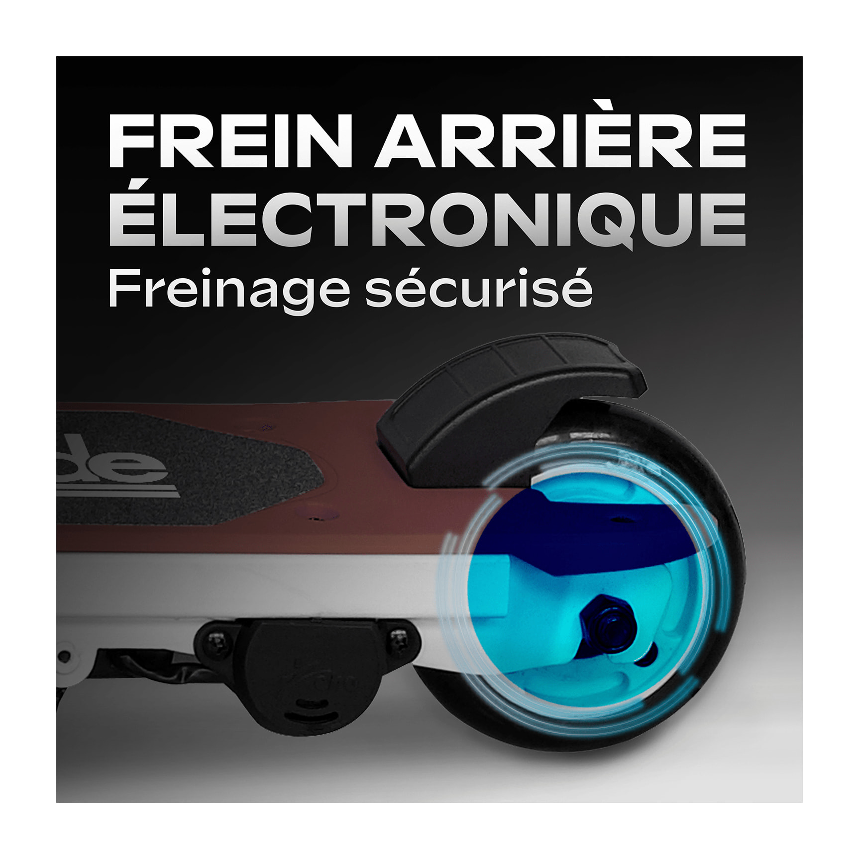 Trottinette Électrique Enfant Ride 55 Rouge – Moteur 30W - 10 km/h - Autonomie Jusqu'a 40 min - 3-8 ans