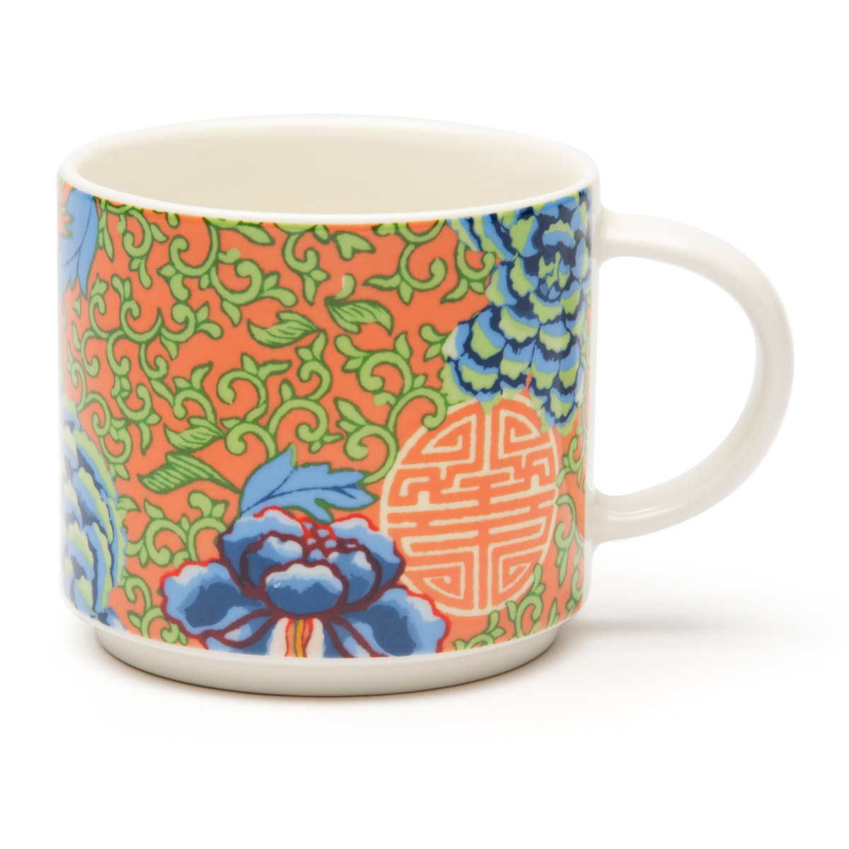 Set de 4 Tasses à Thé Excelsa – La Via Della Seta, New Bone China Multicolore