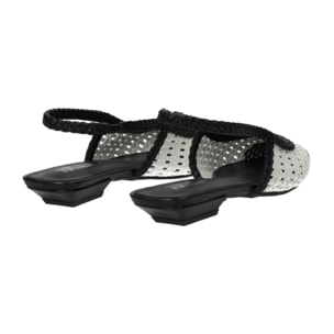 Décolleté sling back Donna Tata Italia Nero