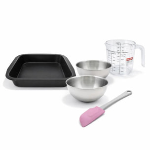 Set de 5 ustensiles de pâtisserie moule à gâteaux bol spatule pâtisserie et verre doseur Spécial créative Spécial créative Zenker  Spécial créative