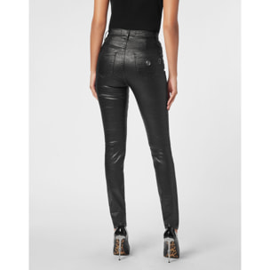PHILIPP PLEIN Jegging a vita alta