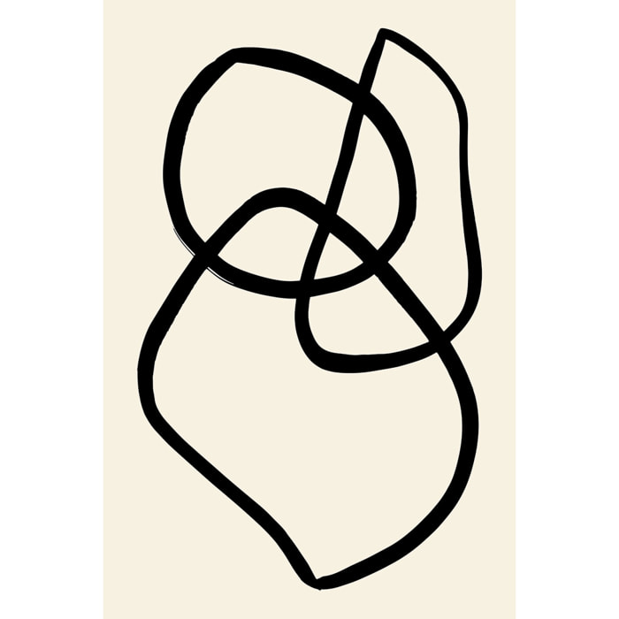 Tableau line art bold II Toile imprimée