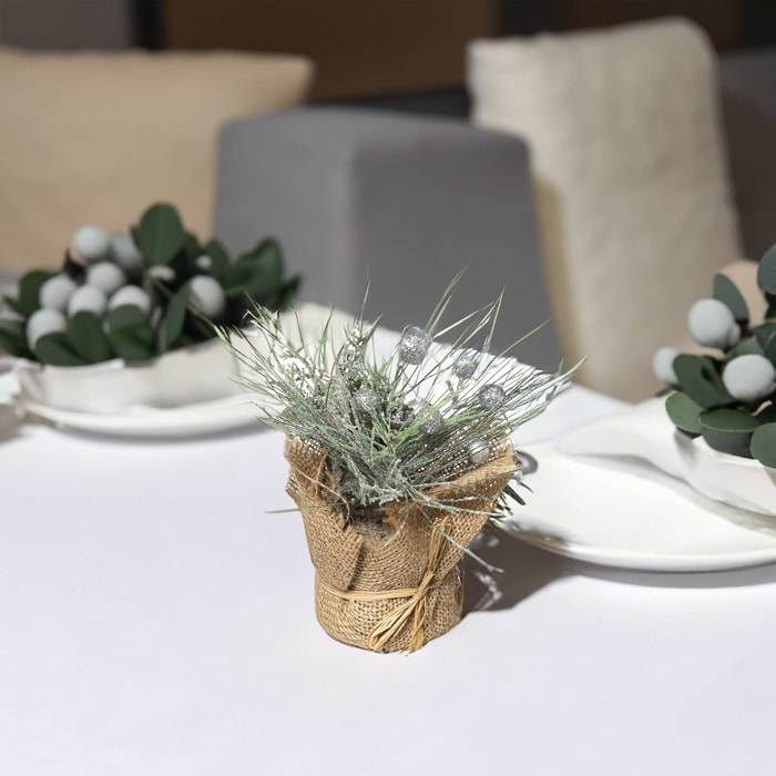 Déco de table esprit Noël - Argent