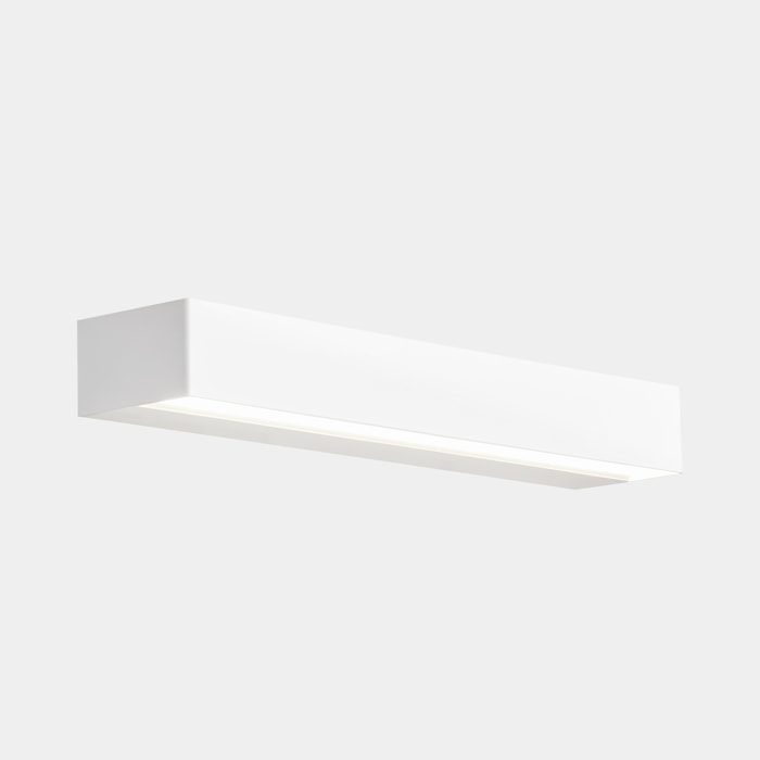 Ledsc4 LedsC4 Aplique LED Interior 400mm, Blanco Opal, 1019 Lúmenes, 3000K, Diseño Moderno y Duradero, Acero y Policarbonato, Iluminación Eficiente y Estilizada para el Hogar