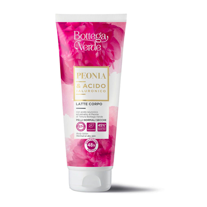 Peonia acido Ialuronico - Latte corpo - idratazione intensa