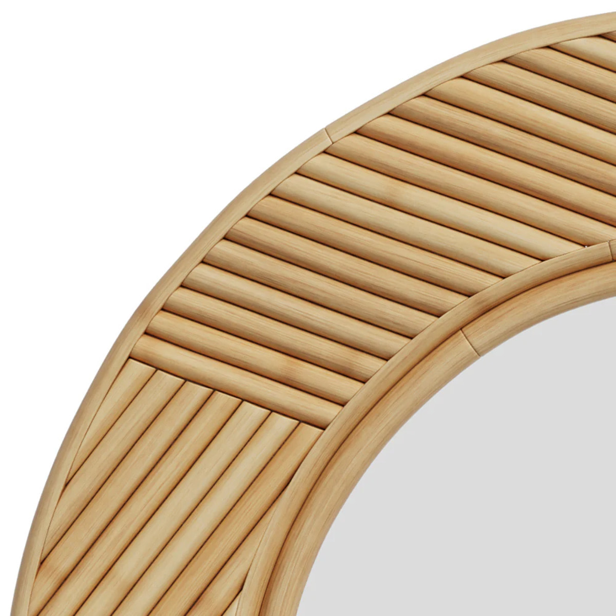 Miroir rond en rotin naturel D40,5 cm - Lapta
