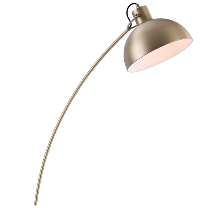 Lampadaire en métal couleur laiton - Jersey