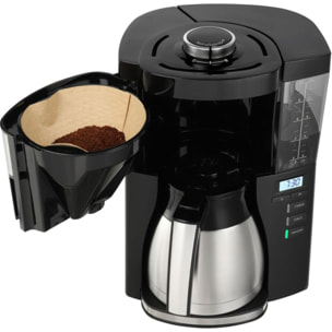 Cafetière filtre MELITTA look v therm timer noir acier brossé