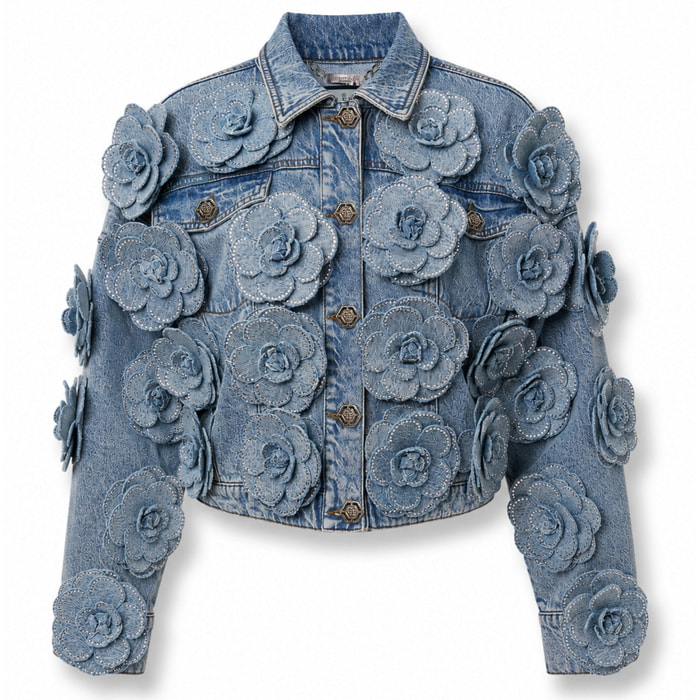 PHILIPP PLEIN Chaqueta vaquera ROSES