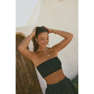 Collar Orla Rope Acero Baño Oro