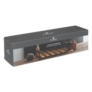 Coffret photophore Infini avec 5 bougies chauffe plat