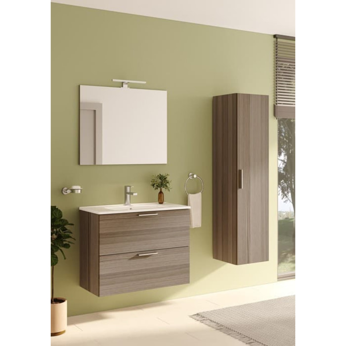 Mia Vitra Armoire suspendue de salle de bain 145 × 35 × 35 cm, porte soft-close, coloris Cordoba (MIAV35C)