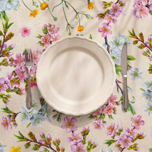 Nappe anti-taches Flowerpeacock - 100% coton -