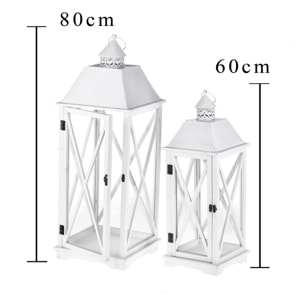 Lanterna Legno - Pezzi 1 - 29xH80x29cm - Bianchi Dino SpA