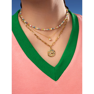 Collar Chic Acero Baño Oro