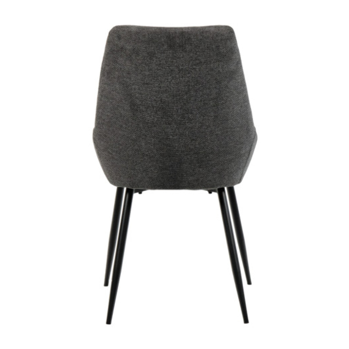 Chaise en tissu avec pieds fins en métal noir - 4 coloris - MONDO