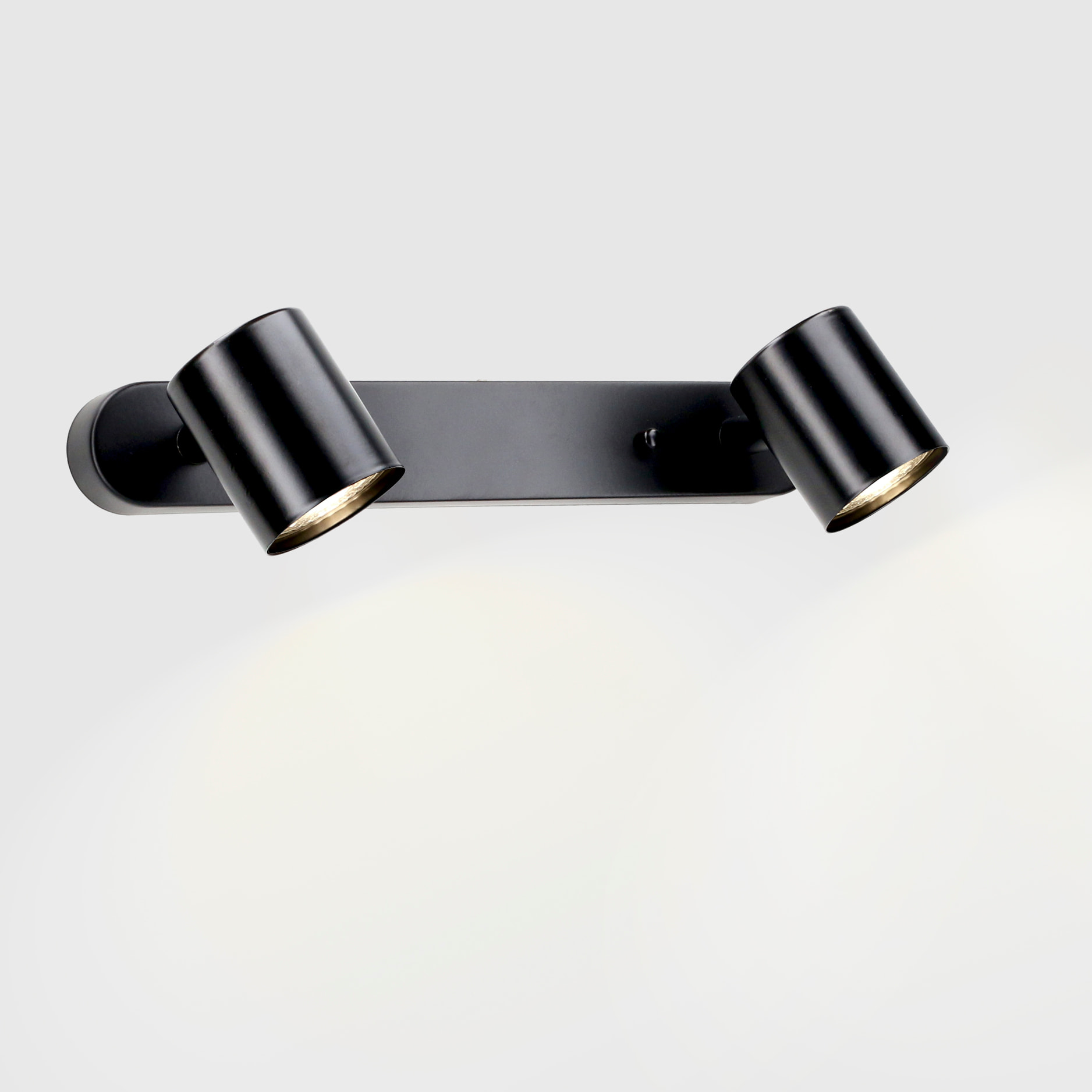 FORLIGHT Keeper Double proyector doble para boombilla GU10 en color negro