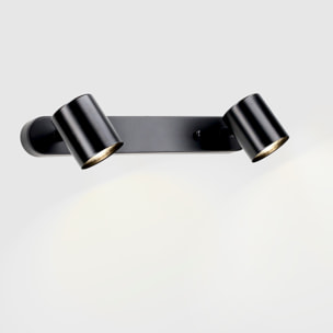 FORLIGHT Keeper Double proyector doble para boombilla GU10 en color negro