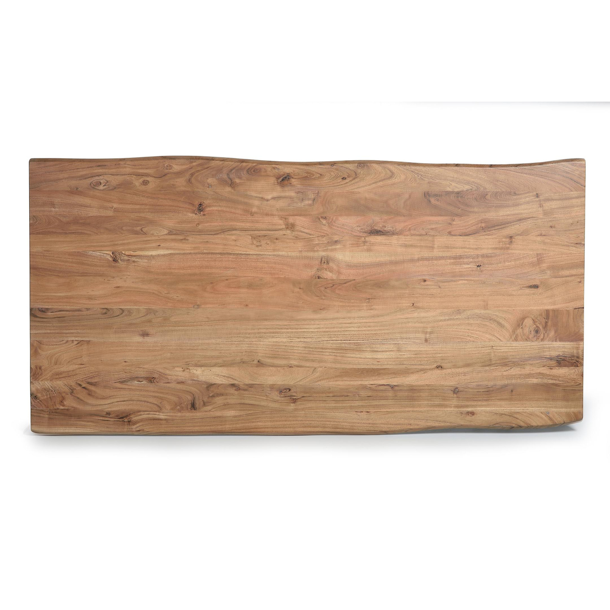 Mesas de Comedor de Madera de Acacia 200 Cm Estilo Industrial Moderno
