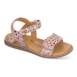 Sandalia de estampado corazones