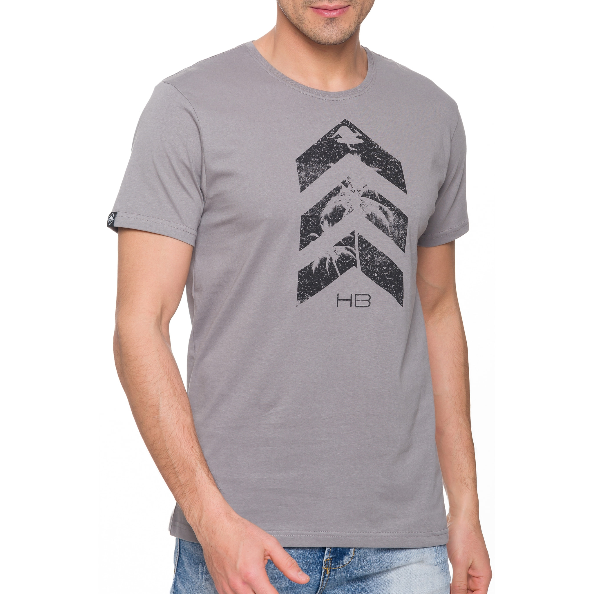 T-shirt in cotone 150 gr Hot Buttered Arrow Colore Grigio Chiaro.